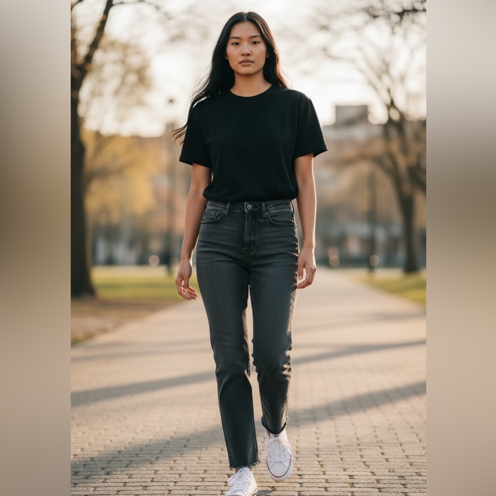 Hollister Mom Jeans Ultra High Rise W26 L25 Gray Vintage Stretch - Picture 11 of 11